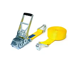 Alle spanbanden 75mm Spanband - ERGO 10T - 10m - 75mm - 2-delig - Spitshaken - Geel