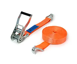 5T - Standaard Spanband - 5T - 9m - 50mm - 2-delig met spitshaken - Oranje