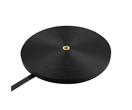 Alle zwarte band op rol Polyester band - 25mm - 1200kg - Rol - 100m - Zwart