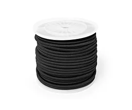 Aanhangwagen - Afdeknetten Elastiek op rol (10mm) - 80m - Zwart