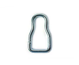 Ringen Ring - Flesvorm - 25mm - Wit verzinkt