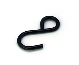 Tout - Hardware noir Crochet S fermé - 100kg - 16mm - Noir