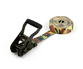 Alle spanbanden op maat Spanband - 2,5T - 35mm - 1-delig - Ratel - Army green + Eigen label