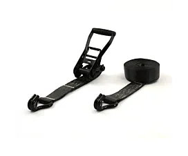 5T - Standaard Spanband - 5T - 50mm - 2-delig met ratel - Zwart + Eigen label