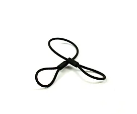 Zwarte staalkabels Zwarte kabelstroppen 3mm - 2 soepele lussen - 55kg