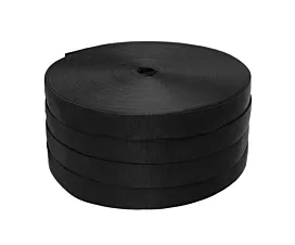 Polypropyleen - 50mm Polypropyleen band - 50mm - 1000kg - Rol - 400m - Zwart