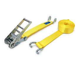 Alle spanbanden 75mm Spanband - 10T - 75mm - 2-delig - Klauwhaken - Geel - Eigen label