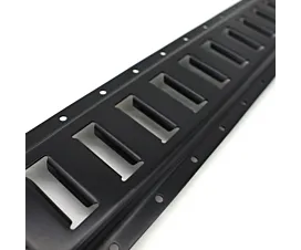Alle zwarte hardware Horizontale bevestigingsrail / E-trackrail - 0,6m - Staal - Zwart