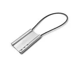 Alle varia Aluminium ID-label - Blanco cable seal - Lange kabel (31cm)