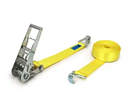 Alle spanbanden 75mm Spanband - 10T - 75mm - 2-delig - Spitshaken - Geel - Eigen label