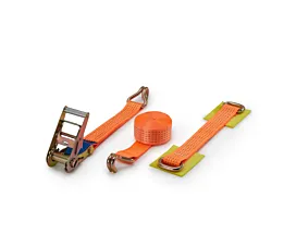 Autotransport - 2/3-delig Autospanband - 50mm - 5T - 3,50m+0,50m+0,38m - Spitshaken